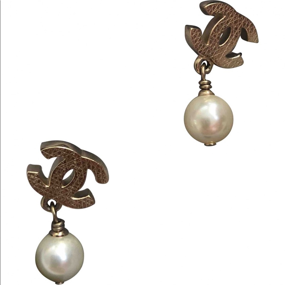 Chanel Pearl Earrings